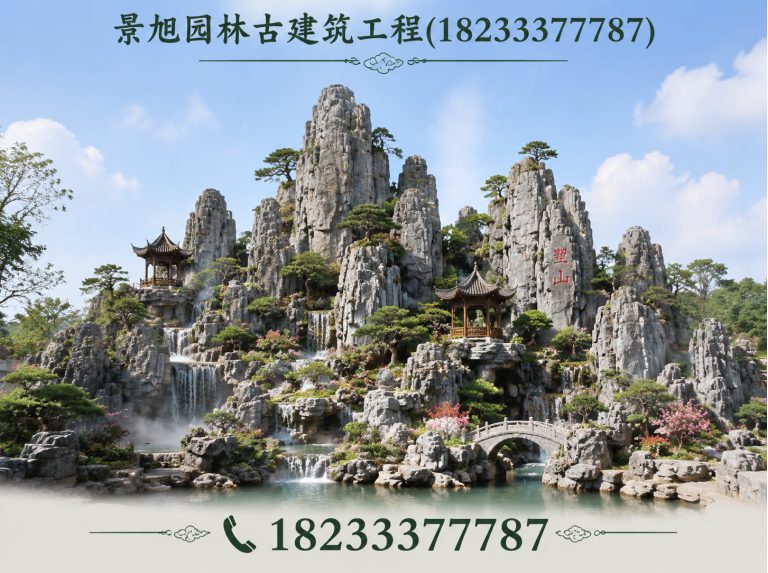保定仿古牌楼展示图